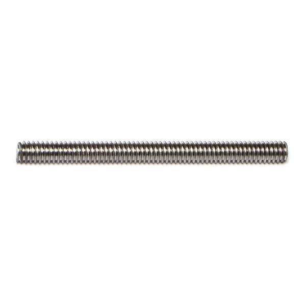 Midwest Fastener Fully Threaded Rod, 1/4"-20, Grade 2, Zinc Plated Finish, 8 PK 76942